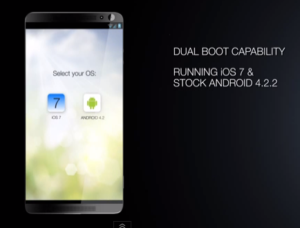 Android and iOS dual OS Smartphone